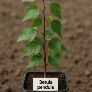 Brzoza brodawkowata (Betula pendula) – Sadzonka w doniczce, drzewo ozdobne