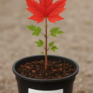Klon Freemana 'Autumn Blaze' – Acer × freemanii 'Autumn Blaze' – Sadzonka w doniczce, zachwycająca jaskrawoczerwona barwa jesienią