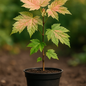 Klon Jawor 'Puget Pink' - Acer pseudoplatanus 'Puget Pink' - Sadzonka barwna w doniczce