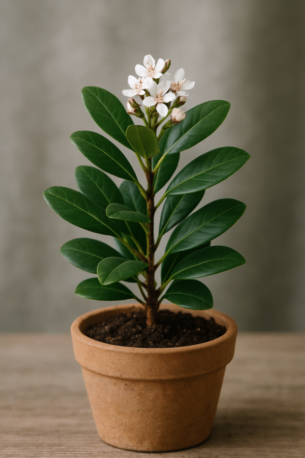 Marzanka Indyjska (Indian Hawthorn) – Rhaphiolepis indica – Sadzonka w doniczce, wiecznie zielony krzew ozdobny
